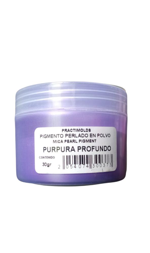 Pigmento Perlado en Polvo Purpura Profundo 30Gr-practimolds