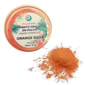 Pigmento Perlado en Polvo Orange Soda 10Gr-practimolds
