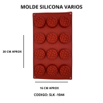 Molde Silicona 12 Cav. SLK-1044