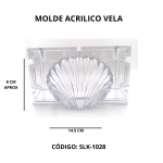 Molde Acrílico para Vela SLK-1028