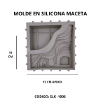 Molde Silicona Maceta  SLK-1006