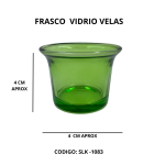 Frasco Vidrio Velas 6 Pzas.  SLK-1083