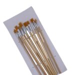 Set de pinceles color natural 12pzs