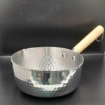 Cacerola de Acero Mango Madera 18cmtr.