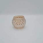 Vaso De Vidrio Con Diseño Dorado Para Velas SLK-1366