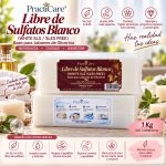 Base de Glicerina Practimolds Libre de sulfato BLANCO 1 kg 0% Libre de Alcohol