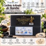 Base de Glicerina Practimolds Carbón Activado de Bamboo 1 kg 0% Libre de Alcohol