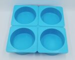 Molde Silicona Redondo 4 Cav.  SLK- 1304