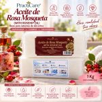 Base de Glicerina Practimolds Aceite de Rosa Mosqueta 1Kg 0% Libre de Alcohol