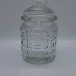 Frasco Vidrio Para Vela C/Diseño 250Grms. Alto 9ctms Diámetro 7tms. Aprox (Solo delivery Lima o Retiro en Tda.)